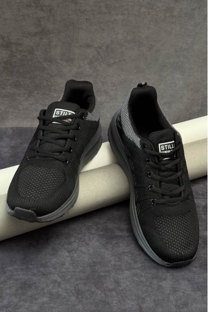 Кросівки чоловічі демісезонні, колір чорно-сірий, 248RH195