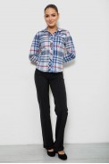 Рубашка женская в полоску  -уценка, цвет джинс, 230R064-2-U-4 - фото № 1