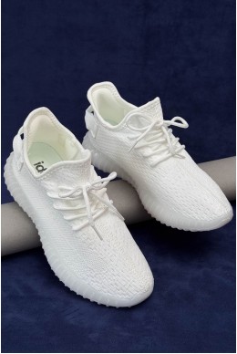 Кросівки жіночі  текстиль, колір білий, 243R350