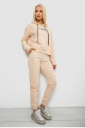 Спортивный костюм женский двухнитка  -уценка, цвет бежевый, 214R1419-006-U-6 оптом - фото № 2