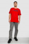 Футболка чоловіча з принтом, колір червоний, 244R6738B - фото № 1