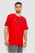 Футболка чоловіча з принтом, колір червоний, 244R6738B - фото № 2