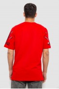 Футболка чоловіча з принтом, колір червоний, 244R6738B - фото № 3