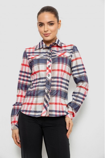 Сорочка жіноча в смужку, колір молочний, 230R064-2