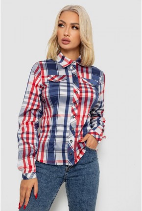 Сорочка жіноча в смужку, колір синій, 230R064-2