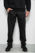 Спортивные штаны мужские однотонные, цвет черный, 244R41668 - фото № 0