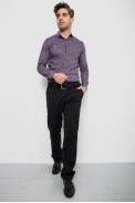 Рубашка мужская с принтом, цвет сливовый, 186R2068 - фото № 1