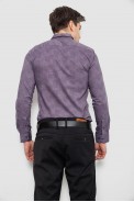 Рубашка мужская с принтом, цвет сливовый, 186R2068 - фото № 3