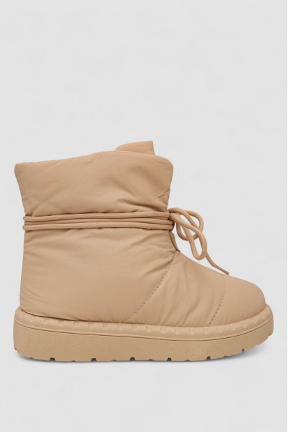 Дутики женские зимние на меху, цвет бежевый, 248RFM600