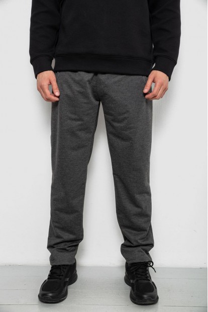 Спортивные штаны мужские однотонные, цвет серый, 244R41668
