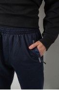 Спортивные штаны мужские однотонные, цвет синий, 244R41668 оптом - фото № 4