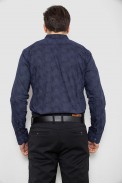 Рубашка мужская с принтом, цвет синий, 186R2068 - фото № 3