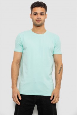 Футболка мужская однотонная базовая, цвет мятный, 244R2408