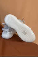 Кроссовки женские текстиль 243R779, цвет Бело-серый оптом - фото № 4