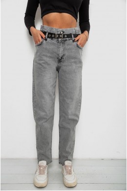 Джинсы женские Baggy Papei, цвет серый, 244R00158