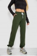 Спортивні штани жіночі  -уцінка, колір хакі, 247R4670-U-21 - фото № 2