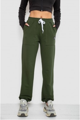 Спортивные штаны женские  -уценка, цвет хаки, 247R4670-U-21