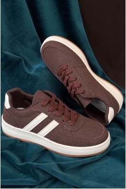 Кросівки жіночі, колір коричневий, 248RJH50