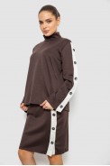 Костюм женский классический, цвет коричневый, 257R322-1 - фото № 2