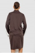 Костюм женский классический, цвет коричневый, 257R322-1 - фото № 3