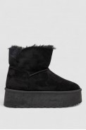 Угги женские на меху, цвет черный, 243RG679 оптом - фото № 0