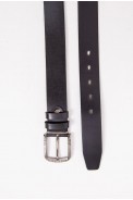Шкіряний чоловічий ремінь чорного кольору, класика 196R3551W2 оптом - фото № 2