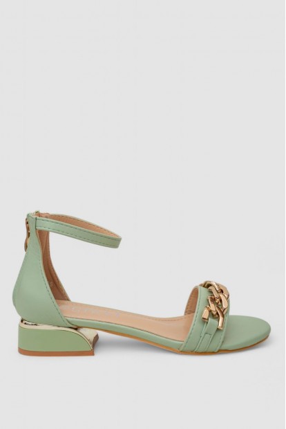 Босоножки женские  -уценка, цвет оливковый, 248RL154-U-2