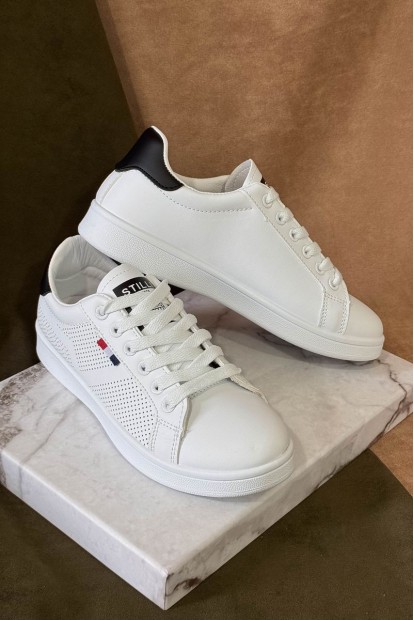 Кеди жіночі, колір біло-чорний, 248RR63