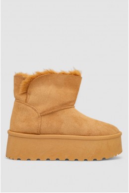 Уггі жіночі на хутрі, колір коричневий, 243RG679