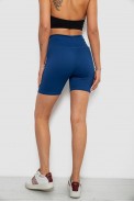 Велотреки женские однотонные в рубчик, цвет синий, 214R934 - фото № 3