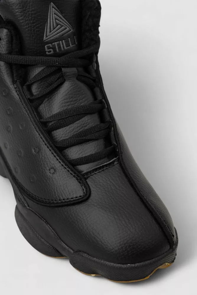 Купити Кросівки чоловічі зимові на хутрі, колір чорний, 248RCX679 - Фото №9