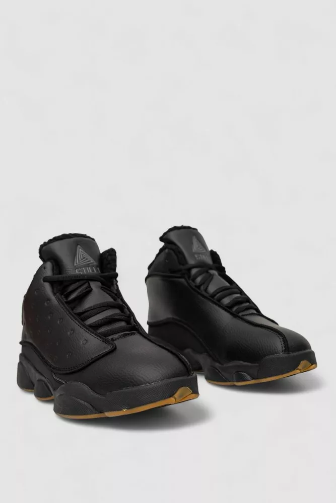 Купити Кросівки чоловічі зимові на хутрі, колір чорний, 248RCX679 - Фото №10