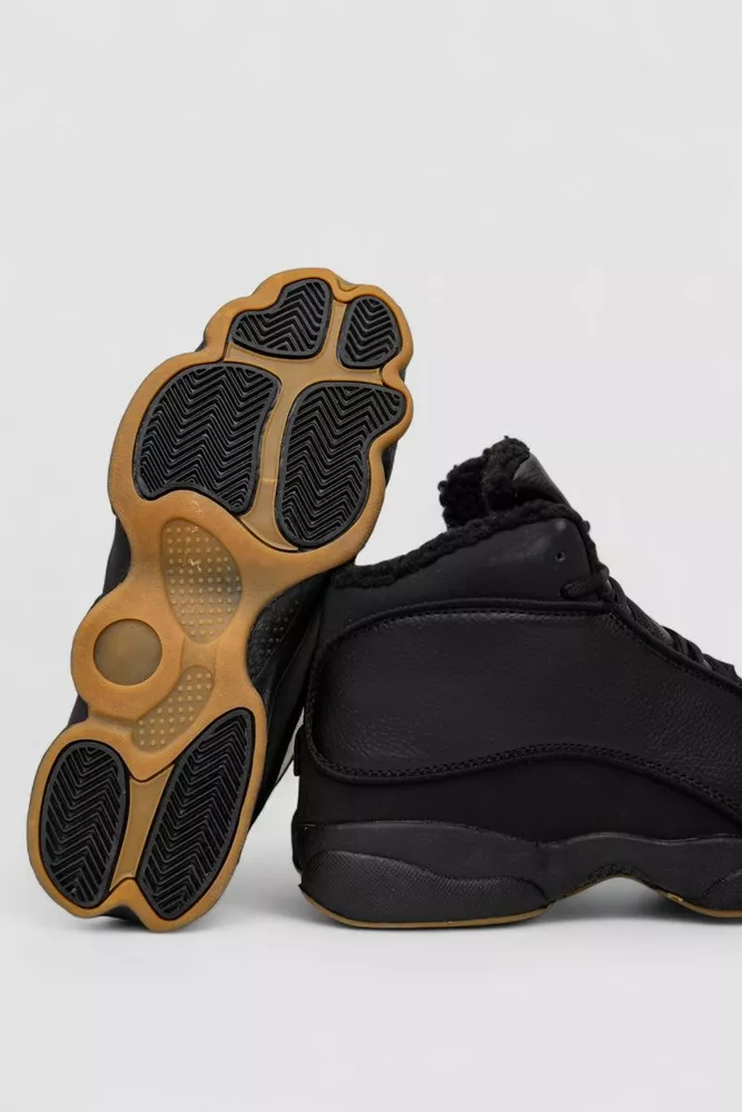 Купити Кросівки чоловічі зимові на хутрі, колір чорний, 248RCX679 - Фото №12