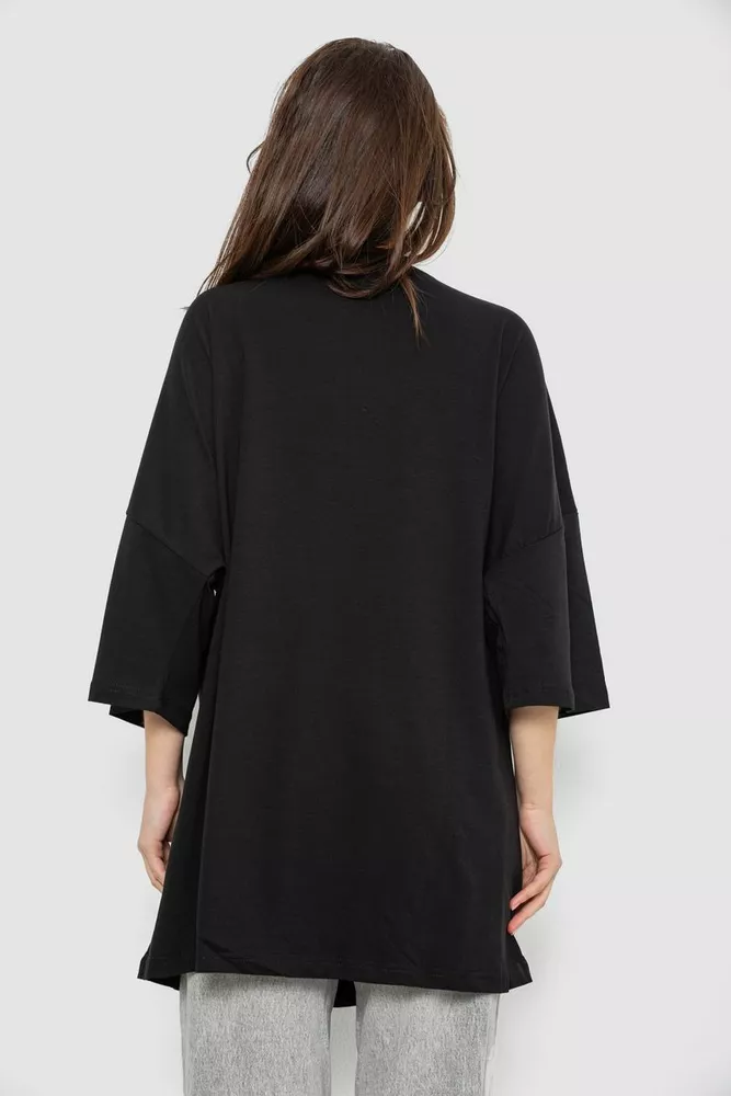 Купить Футболка женская с принтом, цвет черный, 244R3013 - Фото №4