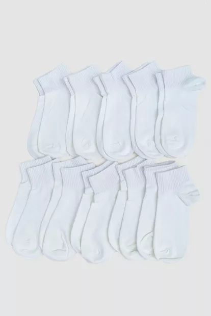 Комплект чоловічих шкарпеток 10 пар, колір білий, 151RA9523