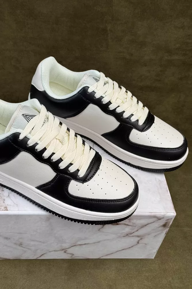 Купить Кроссовки мужские, цвет бело-черный, 248RHB710-9 - Фото №3