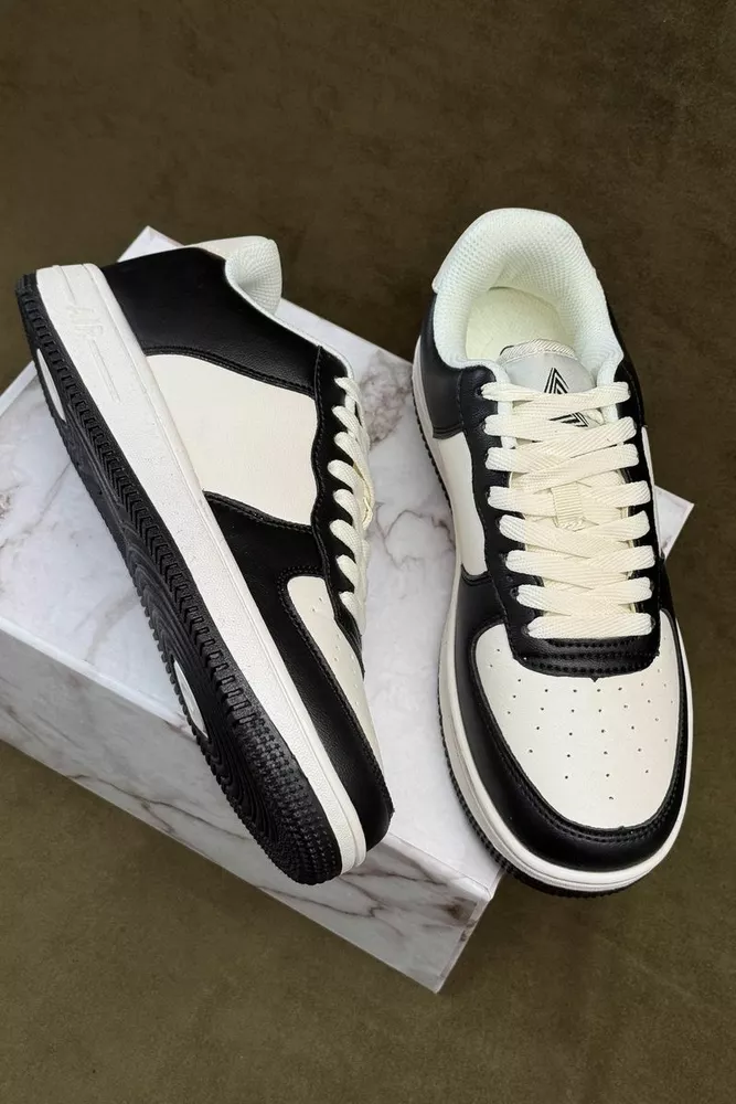 Купить Кроссовки мужские, цвет бело-черный, 248RHB710-9 - Фото №4