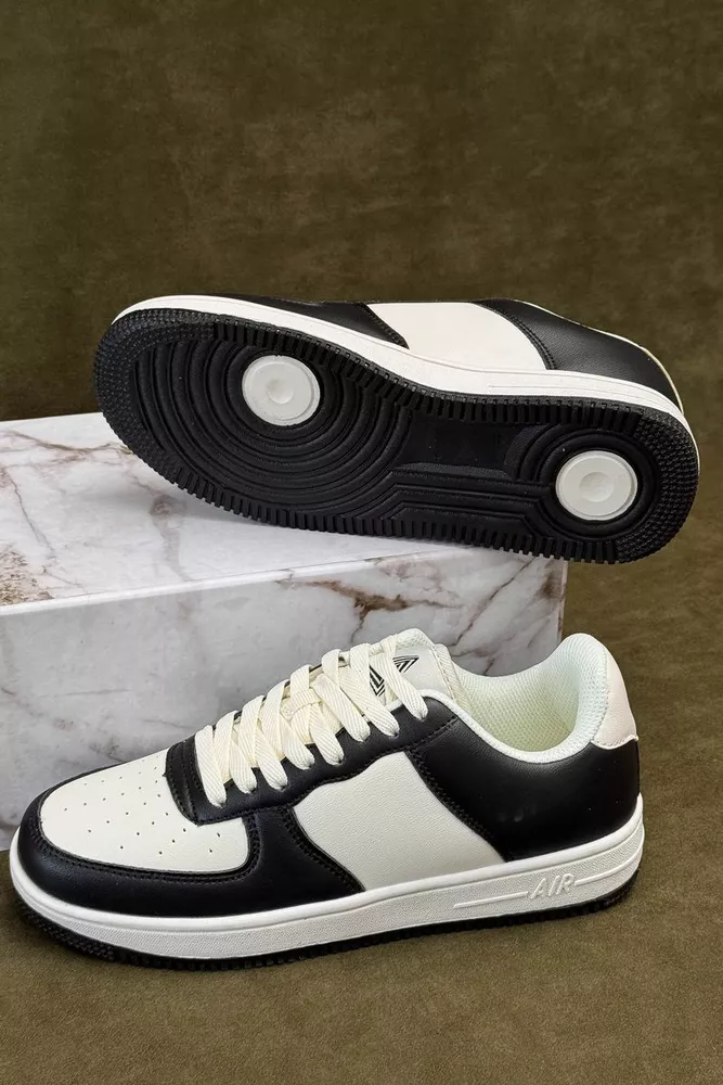 Купить Кроссовки мужские, цвет бело-черный, 248RHB710-9 - Фото №6