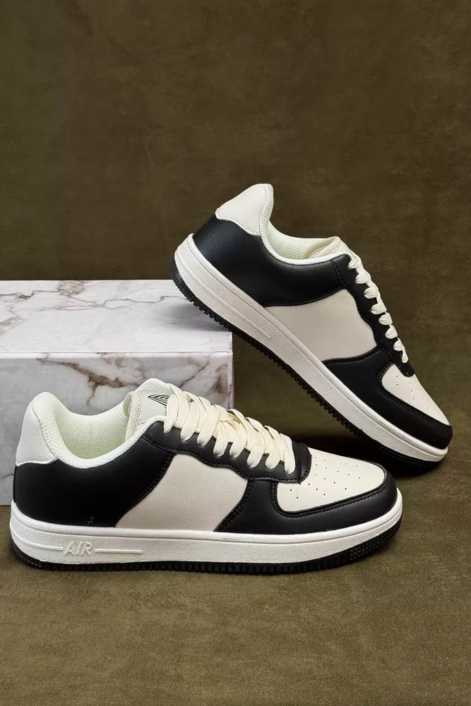 Купить Кроссовки мужские, цвет бело-черный, 248RHB710-9 - Фото №1