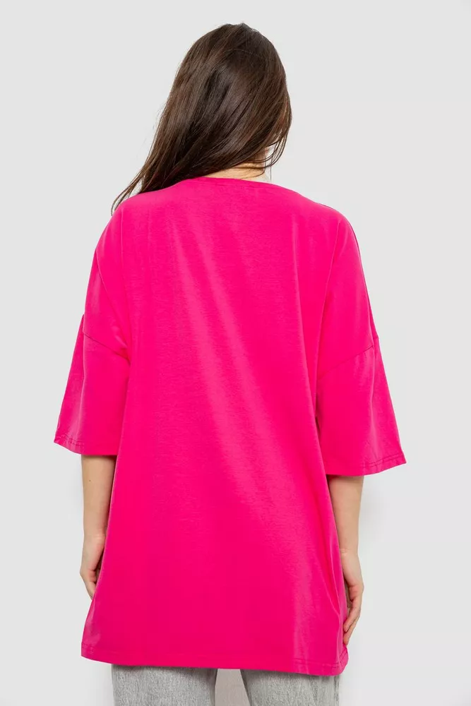 Купить Футболка женская с принтом, цвет розовый, 244R3013 - Фото №4