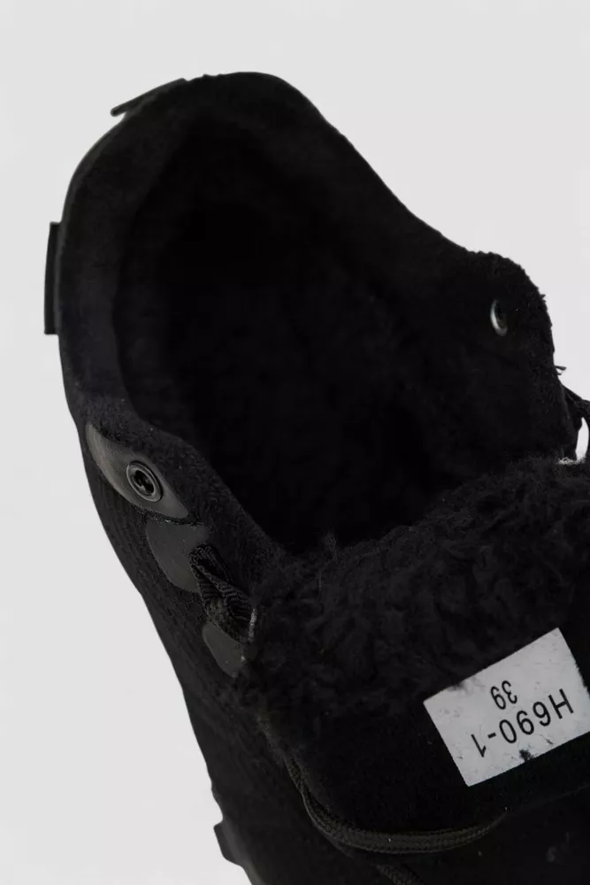 Купить Кроссовки женские зимние на меху, цвет черный, 248RH690 оптом - Фото №6