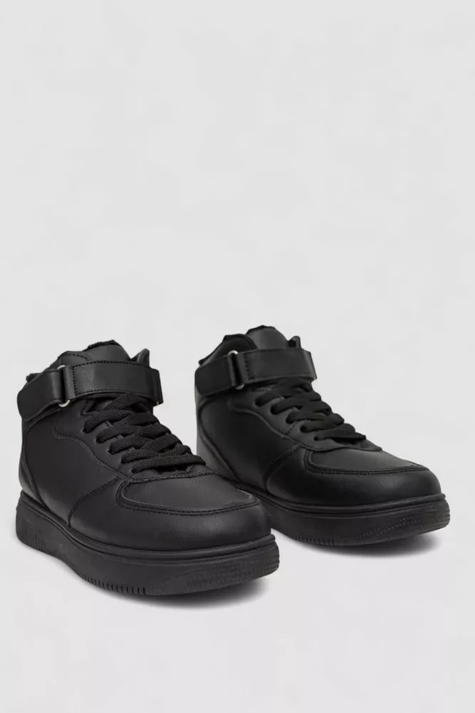 Купити Кросівки жіночі зимові на хутрі, колір чорний, 248RAJ01 - Фото №3