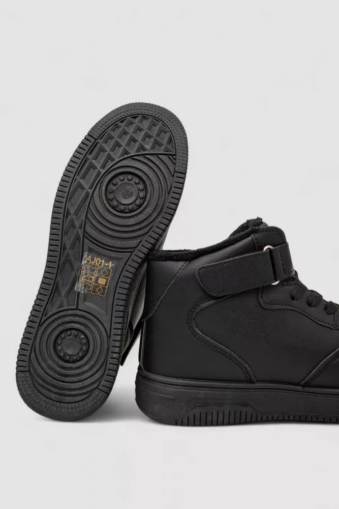 Купити Кросівки жіночі зимові на хутрі, колір чорний, 248RAJ01 - Фото №5