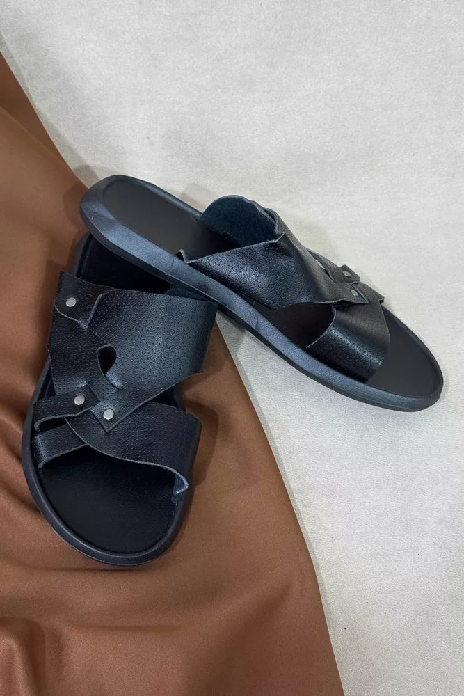 Купить Сандалии мужские, цвет черный, 214R85 - Фото №2