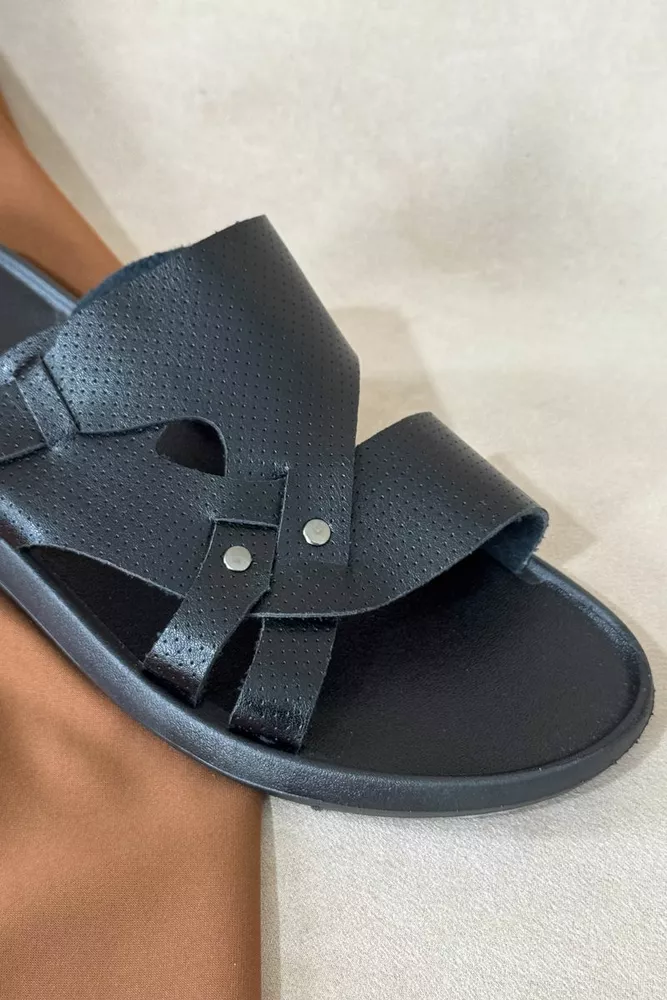 Купить Сандалии мужские, цвет черный, 214R85 - Фото №3