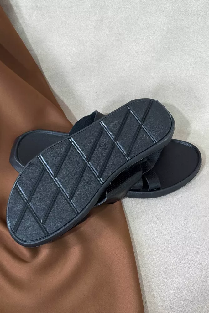 Купить Сандалии мужские, цвет черный, 214R85 - Фото №4