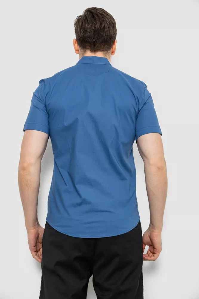 Купити Сорочка чоловіча з принтом, колір джинс, 214R7026 оптом - Фото №4