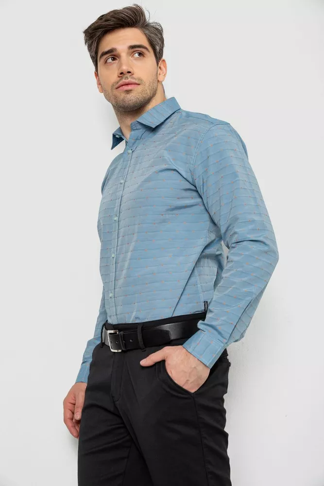 Купить Рубашка мужская  -уценка, цвет джинс, 214R823-U-1 - Фото №3