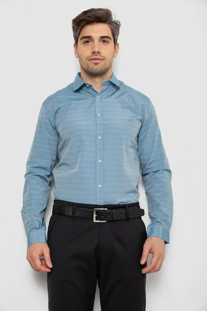 Купить Рубашка мужская  -уценка, цвет джинс, 214R823-U-1 - Фото №1