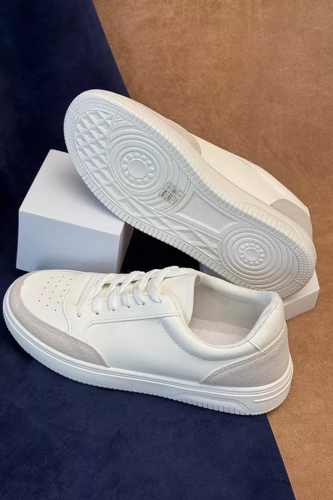 Купить Кеды мужские, цвет бело-серый, 248RR198-7R оптом - Фото №2